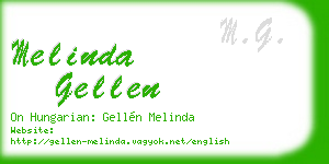 melinda gellen business card