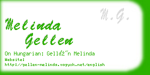 melinda gellen business card